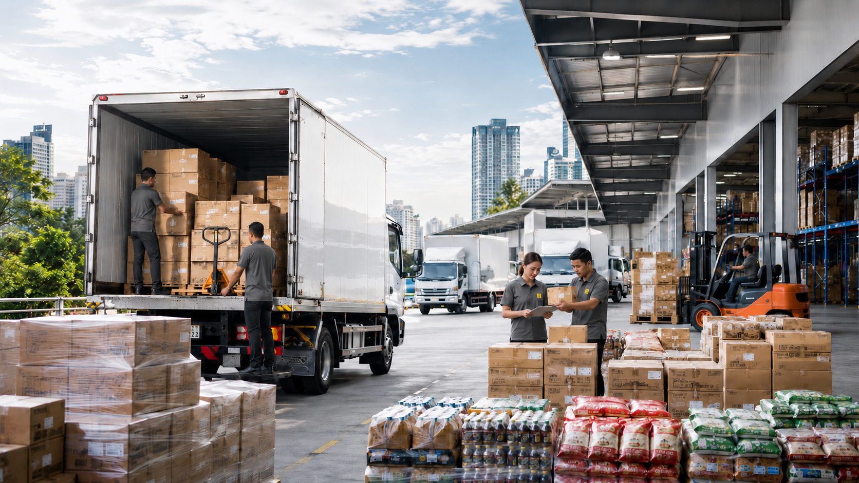 CLM Trading Logistics Hub & Distribution Trucks